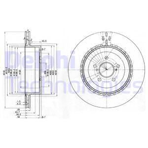 DELPHI Тормозной диск BG3819