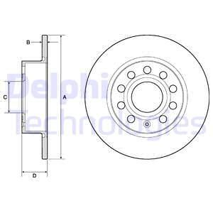 DELPHI Тормозной диск BG3834