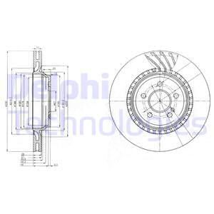 DELPHI Тормозной диск BG3881