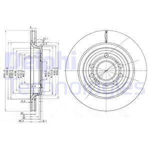 DELPHI Тормозной диск BG3886