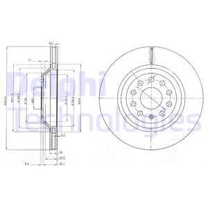 DELPHI Тормозной диск BG3975