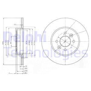 DELPHI Тормозной диск BG3992