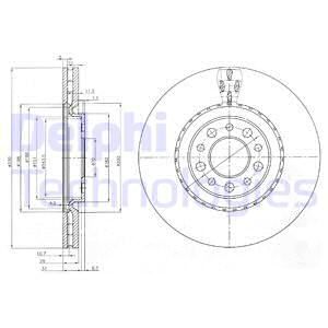 DELPHI Тормозной диск BG3993