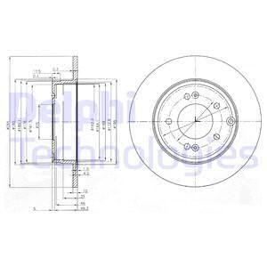 DELPHI Тормозной диск BG4012