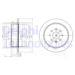 DELPHI Тормозной диск BG4018