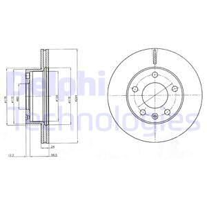 DELPHI Тормозной диск BG4023