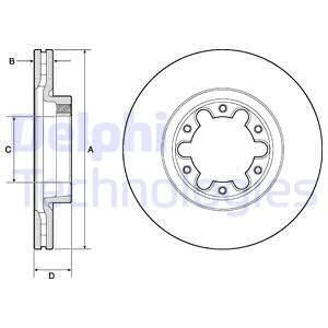 DELPHI Тормозной диск BG4039