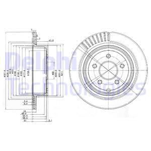 DELPHI Тормозной диск BG4041