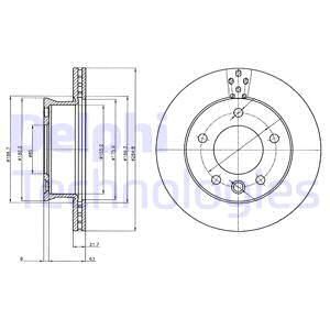 DELPHI Тормозной диск BG4067