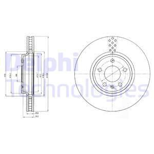 DELPHI Тормозной диск BG4080