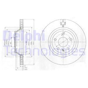 DELPHI Тормозной диск BG4090