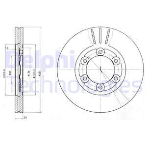 DELPHI Тормозной диск BG4104