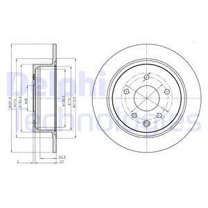 DELPHI Тормозной диск BG4108