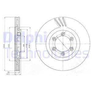 DELPHI Тормозной диск BG4112