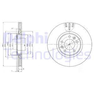 DELPHI Тормозной диск BG4150