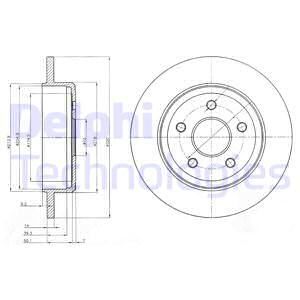 DELPHI Тормозной диск BG4160