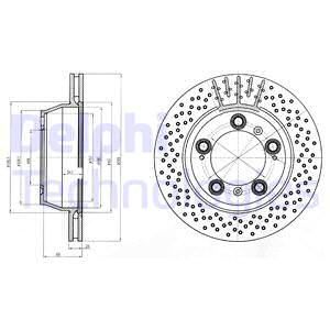 DELPHI Тормозной диск BG4163