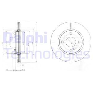 DELPHI Тормозной диск BG4170