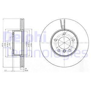 DELPHI Тормозной диск BG4172