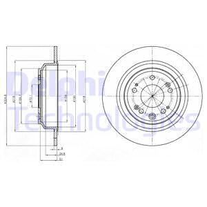 DELPHI Тормозной диск BG4196