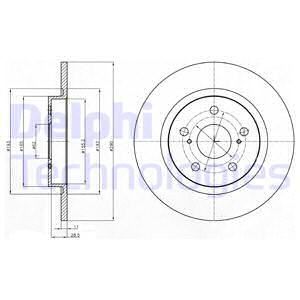 DELPHI Тормозной диск BG4200