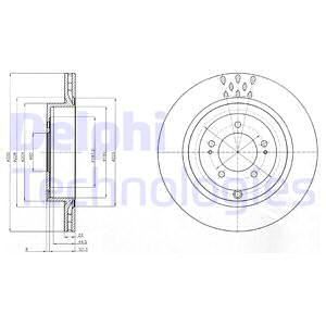 DELPHI stabdžių diskas BG4204C