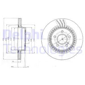 DELPHI Тормозной диск BG4226