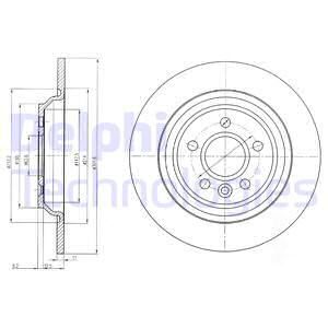 DELPHI Тормозной диск BG4239