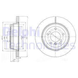 DELPHI Тормозной диск BG4243C