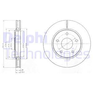 DELPHI Тормозной диск BG4248