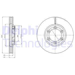 DELPHI Тормозной диск BG4252