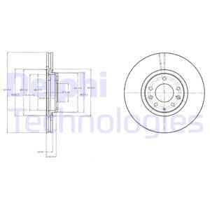 DELPHI stabdžių diskas BG4332