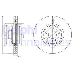 DELPHI Тормозной диск BG4346