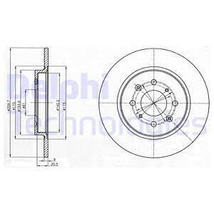 DELPHI Тормозной диск BG4385