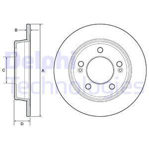 DELPHI Тормозной диск BG4559