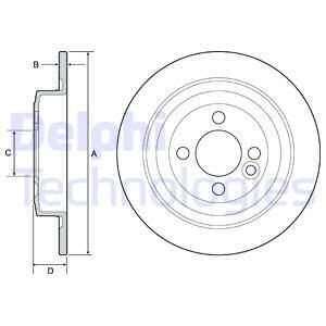 DELPHI Тормозной диск BG4560