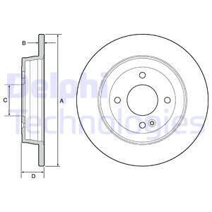 DELPHI Тормозной диск BG4564