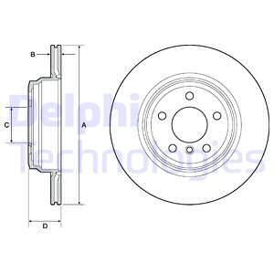 DELPHI Тормозной диск BG4665C