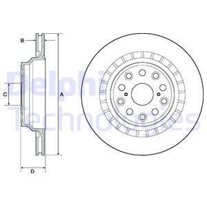 DELPHI Тормозной диск BG4684C