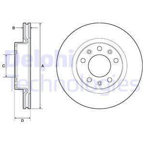 DELPHI Тормозной диск BG4700C