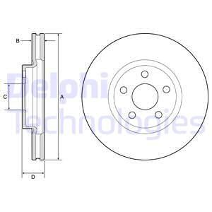 DELPHI Тормозной диск BG4918C