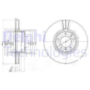 DELPHI Тормозной диск BG9005