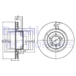 DELPHI Тормозной диск BG9009