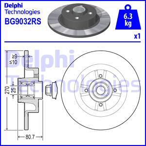 DELPHI stabdžių diskas BG9032RS