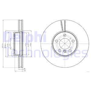 DELPHI Тормозной диск BG9061