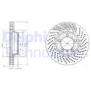 DELPHI Тормозной диск BG9094