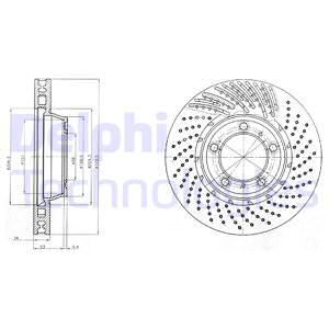 DELPHI Тормозной диск BG9094C