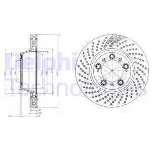 DELPHI Тормозной диск BG9096