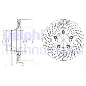 DELPHI Тормозной диск BG9096C