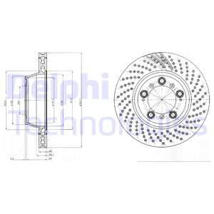 DELPHI Тормозной диск BG9097C